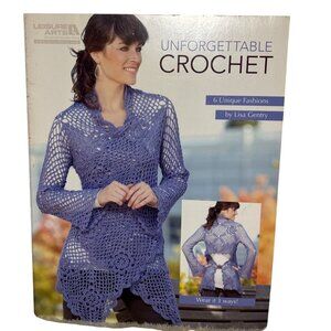 Unforgettable Crochet Pattern Book Vests Jackets Leisure Arts Lisa Gentry 2011
